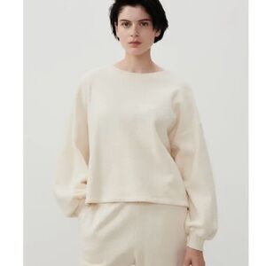 American Vintage Bobypark Cream Crewneck Sweatshirt